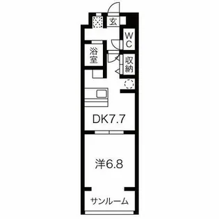 サン・ウエダビルⅡ【2階】の間取り