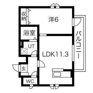 アメニティ金山【2階】の間取り