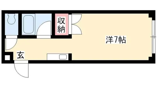 フレンドリー司【1B号室】の間取り