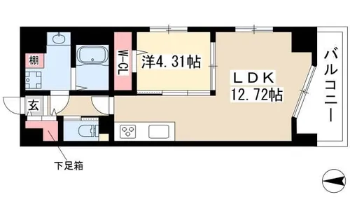 アークプラッツ【703号室】の間取り