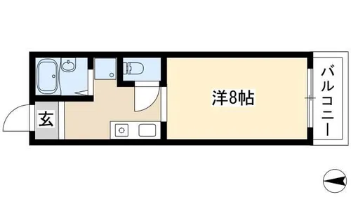 HOUSE108筒井【502号室】の間取り