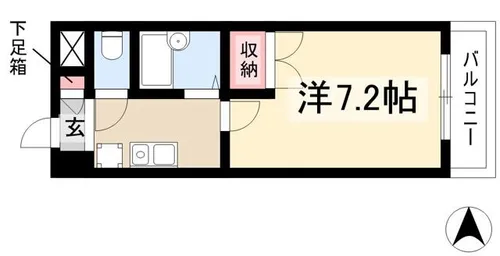 プランドール桜山【501号室】の間取り