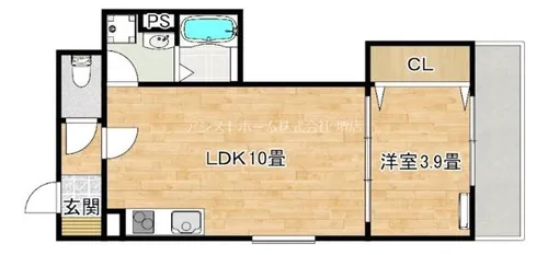 F+style浜寺石津町西1号館【3階】の間取り