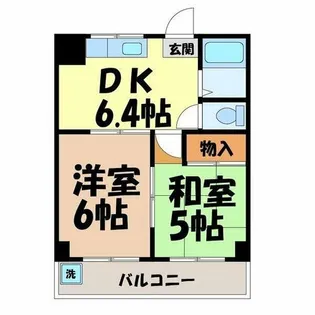 ヴィラ南山【105号室】の間取り