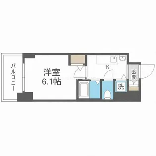 1Kの間取り画像