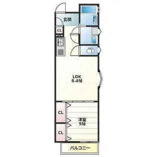 大阪府大阪市平野区瓜破東4丁目【アパート】の間取り