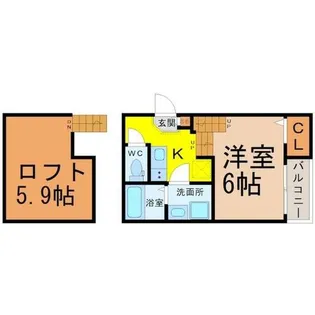 ハーモニーテラス西日置II【1階】の間取り