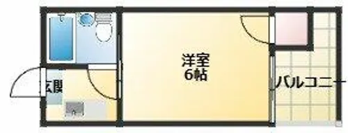 ローズリーフ平野【1階】の間取り