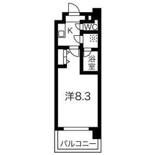 スプランディッド新大阪III【809号室】の間取り