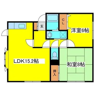 KIマンション37B【202号室】の間取り