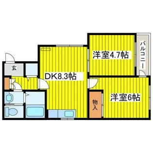 αNEXT札幌第14【401号室】の間取り
