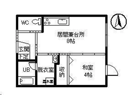 ふれあいマンション花園【105号室】の間取り
