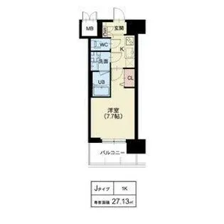 Splendide NAMBAIII【903号室】の間取り