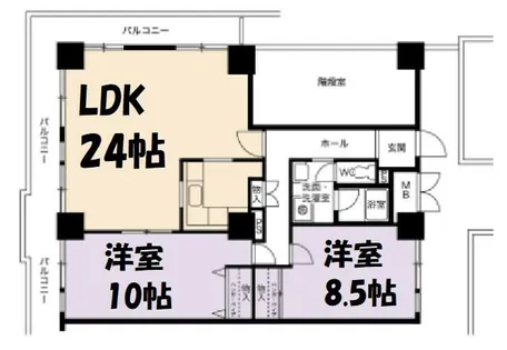 アーバニア千代田【14階】の間取り