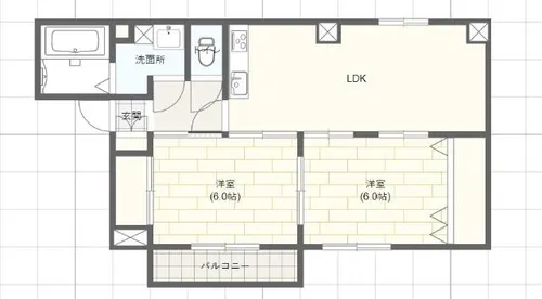 パーシマムヒルズ【2階】の間取り