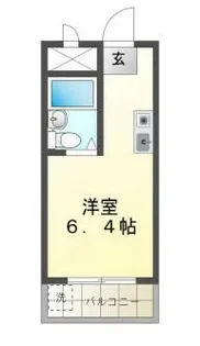 しらさぎメモリアル【210号室】の間取り