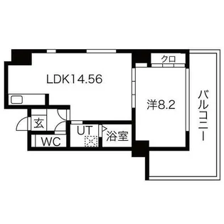 ヒルズ扇町【6階】の間取り