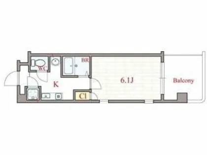 MARION KITAHORIE ANNEX【5階】の間取り