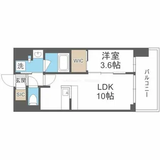 コンフォリア新大阪宮原Q【13階】の間取り