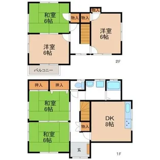 愛知県碧南市雨池町2丁目【一戸建】の間取り
