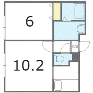 北海道札幌市手稲区曙六条3丁目【アパート】の間取り