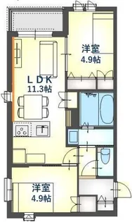 STEP JR西宮【301号室】の間取り