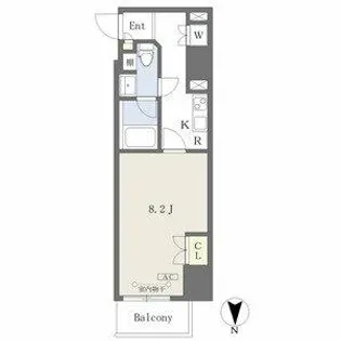 コンフォートささしまライブ【9階】の間取り