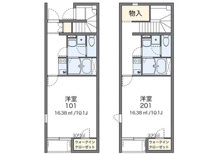 レオネクストパインルージュ立石【105号室】の間取り