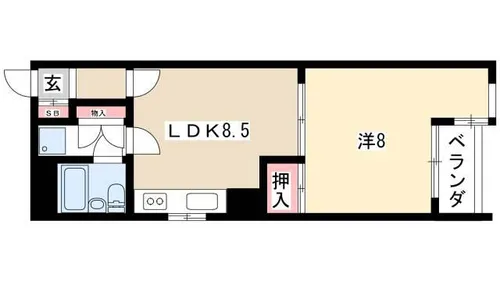 サンシティ瓦町【701号室】の間取り