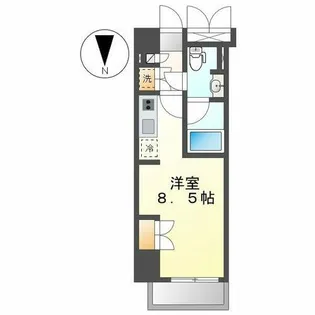 コンフォートささしまライブ【9階】の間取り