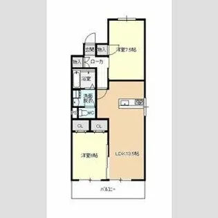 愛知県名古屋市中川区高杉町【マンション】の間取り