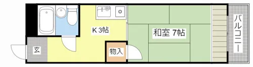 藤田マンション【3A号室】の間取り