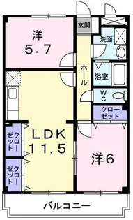 グランフォーレ池上【1階】の間取り