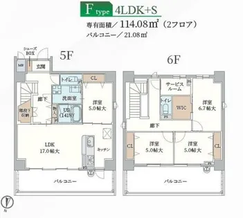Forelsket【501号室】の間取り