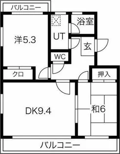 グランデュア小塚【3階】の間取り