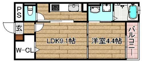 ルミナスハート【1階】の間取り