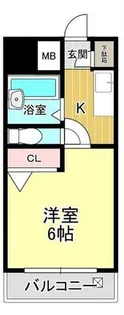 天満グリーン土井マンション【308号室】の間取り