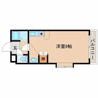 オリエンタル朝日ヶ丘【305号室】の間取り