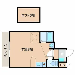 オリエンタル朝日ヶ丘【407号室】の間取り