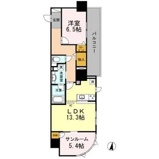 セントラルレジデンス【4階】の間取り