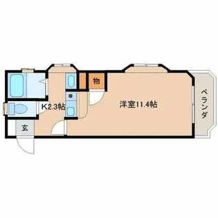 アーパンポート小倉北【404号室】の間取り