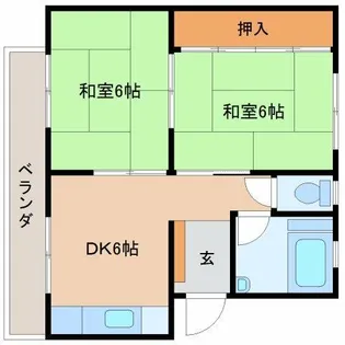 コーポラス佐々木【201号室】の間取り