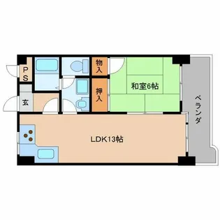 安部山公園センチュリー21弐番館【602号室】の間取り