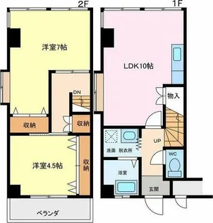 ストークマンション加木屋【201号室】の間取り