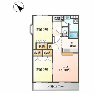 ベイサイドヒル【2階】の間取り