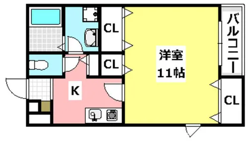春日丘ヒルズ【105号室】の間取り