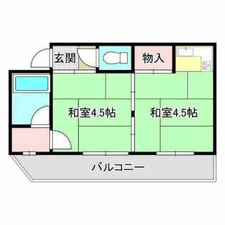 藤田ハイツ【2階】の間取り
