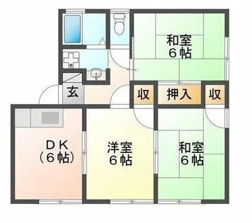 セジュール中野【1階】の間取り