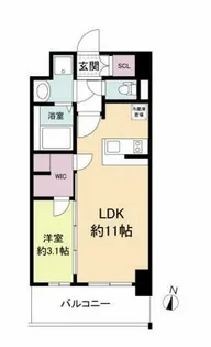 リヴェント福島野田【7階】の間取り