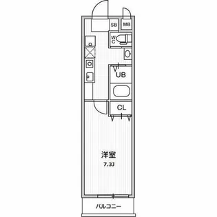 ACity中川法華【202号室】の間取り